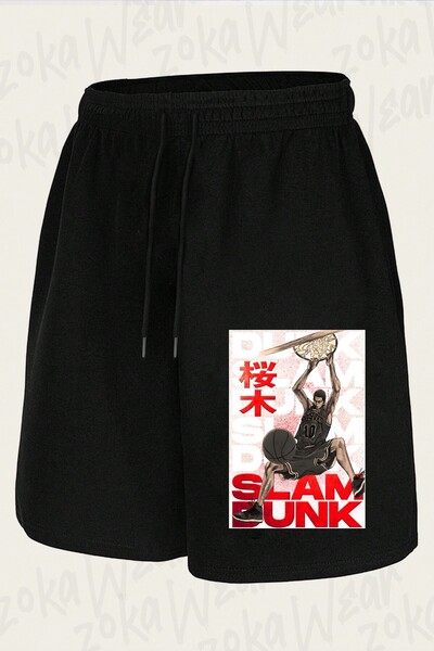 ZOKAWEAR Unisex Sakuragi Slam Dunk Design Printed Shorts