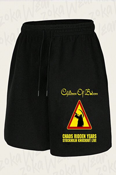 ZOKAWEAR Unisex Chaos Children of Bodom Design Printed Shorts