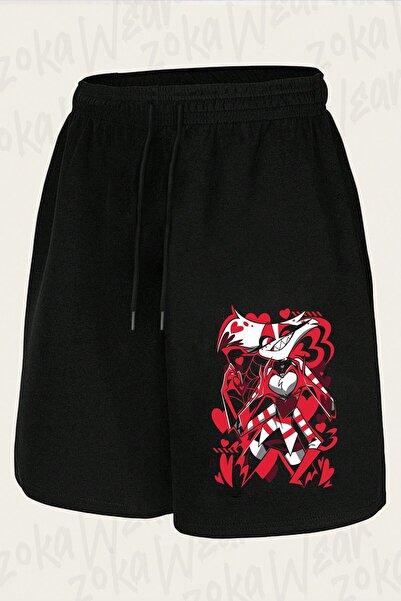 ZOKAWEAR Unisex Hazbin Hotel Angel Dust2 Σορτς με στάμπα σχεδιασμού