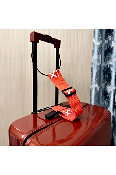 Choice Red Aircraft Printed Nylon Luggage Fixed Strap With One Pack