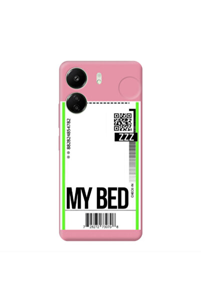 Other Xiaomi Redmi 13C My Bed ZZZ Pink Colored Silicone TPU Θήκη