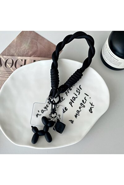 Choice1 black 1Pc Dice Balloon Dog Phone Lanyard Wrist Strap, Cute Phone Brac...