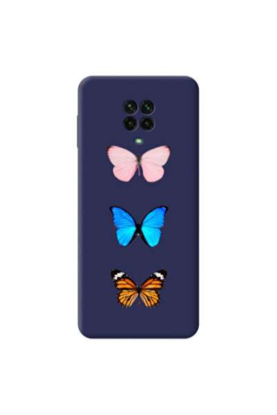 Other Xiaomi Redmi Note 9 Pro Triple Butterfly Dark blue Colored Silicone TPU...