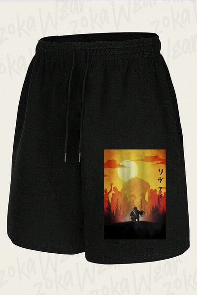 ZOKAWEAR Unisex Aot Illustration Anime Character Design Printed Shorts
