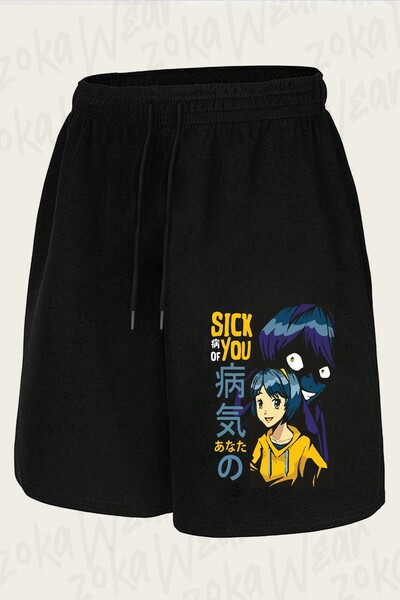 ZOKAWEAR Unisex Anime Manga Character Design Printed Shorts