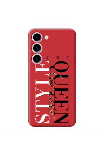 Other Samsung S23 Plus Mini Quen Forever Red Colored Silicone TPU Θήκη