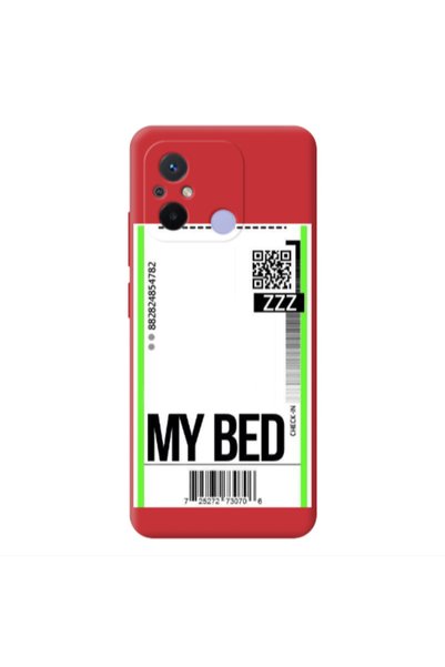 Other Xiaomi Redmi 12C My Bed ZZZ Red Colored Silicone TPU Θήκη