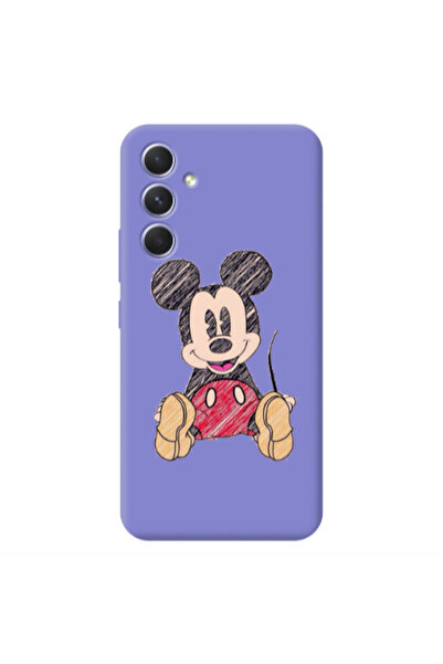Other Samsung A56 Mickey mouse 2 Purple Colored Silicone TPU Θήκη