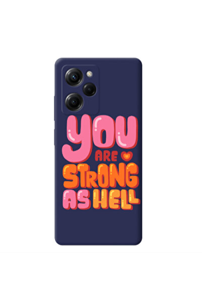 Other Xiaomi Poco X5 Pro You are Love Strong Dark blue Colored Silicone TPU Θήκη