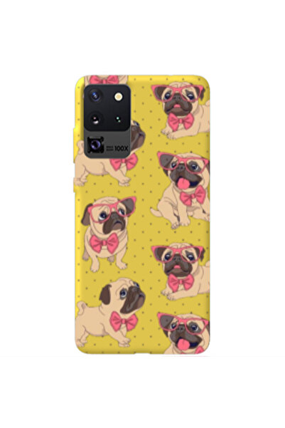 Other Samsung S20 Ultra Dog Spectacled Yellow Colored Silicone TPU Θήκη
