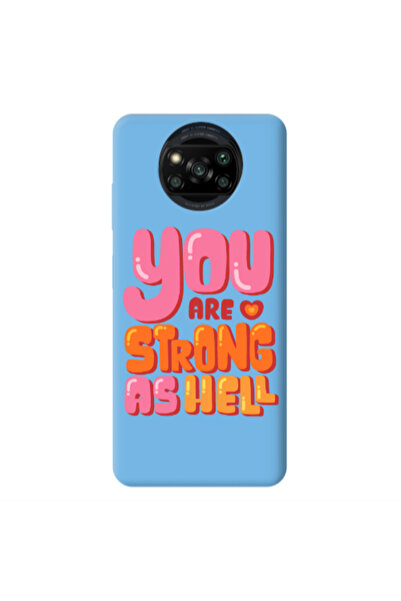 Other Xiaomi Poco X3 /X3 Pro You are Love Strong Blue Colored Silicone TPU Θήκη