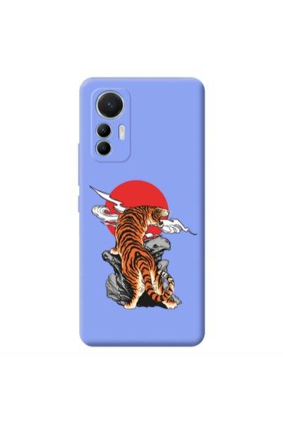 Other Xiaomi Mi 12 Lite Angry Gorilla Light Purple Colored Silicone TPU Θήκη