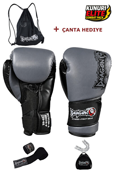 Dragondo Kunuri Elite Boks Eldiveni 4’lü Set Kickboks Muay Thai Boks Eldiveni...
