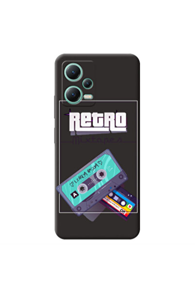 Other Xiaomi Redmi Note 12 Pro 5G Mixtapes Black Colored Silicone TPU Θήκη