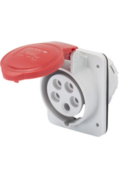 Gewiss Priza fixa Hp 10 3P+N+E 16A IP44 400V, GW62210H, Gewiss, CUPLE TRIFAZICE