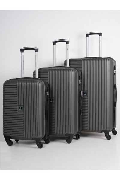 KTMC 3-Piece Luggage Set, ABS Material, Lightweight, 360° Rotated 4-Wheels, T...