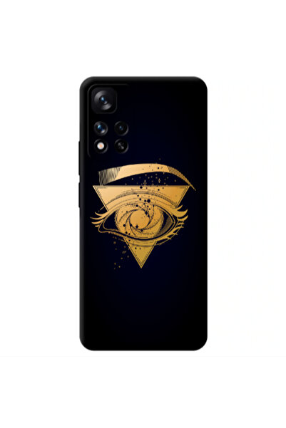 Other Xiaomi Redmi Note 11 Pro 5G Triangular gold eye Transparent Silicone TP...