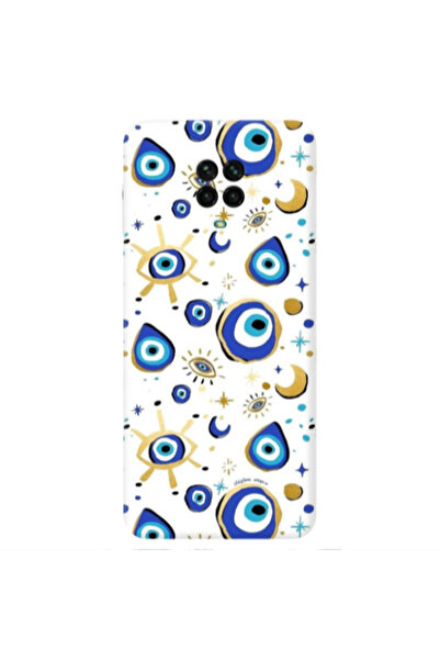 Other Xiaomi Redmi Note 9S Gold evil eye beads Transparent Silicone TPU Θήκη