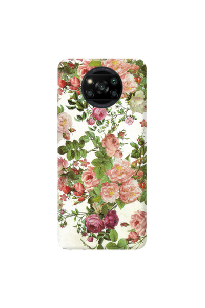 Other Xiaomi Poco X3 Pro Pink roses 2 Transparent Silicone TPU Θήκη
