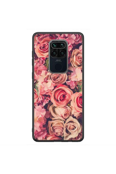 Other Xiaomi Redmi Note 9 Bud Roses Black Glossy Θήκη