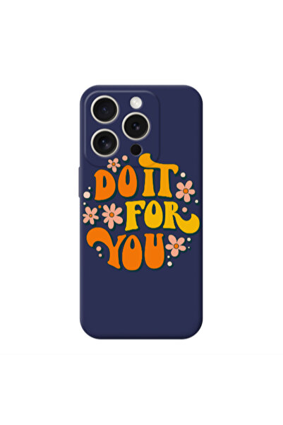 Other Apple iPhone 15 Pro Do it For You Dark blue Colored Silicone TPU Θήκη