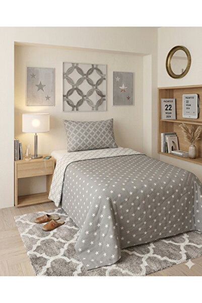 KAAN PREMIUM Single Person Quilted Pique Set |   Double-Sided |   Bed Cover &...