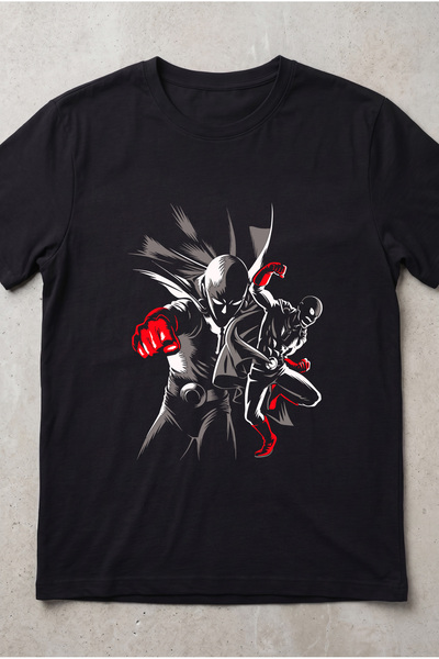 Silkensoul One Punch Man Anime Printed Standard Cut Unisex Tshirt