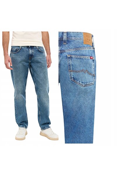 Mustang Blugi Barbati, Denver Straight, Marime W32-L34, Albastru, Straight Fi...