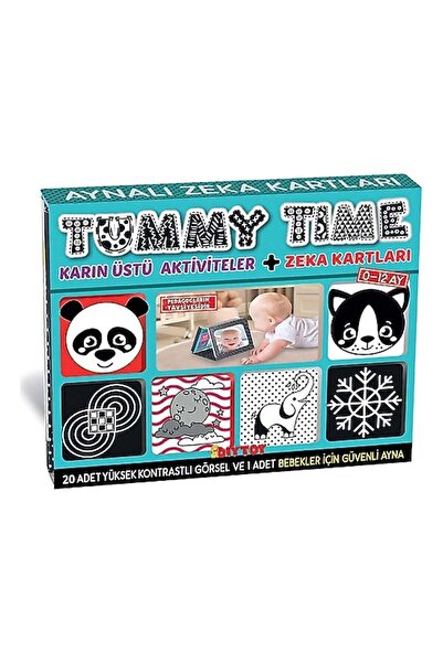 Generic Brand 2304 Tummy Time Mirrored Intelligence Card - Diy Toy