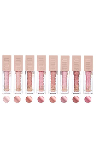 TRENDYENİLİK Beauty Elite Simli Lip Gloss Seti 8 Adet