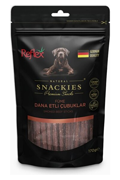 Reflex Snackies Füme Dana Etli Çubuklar 170 gr Doğal İçerik ile Köpekler İçin...