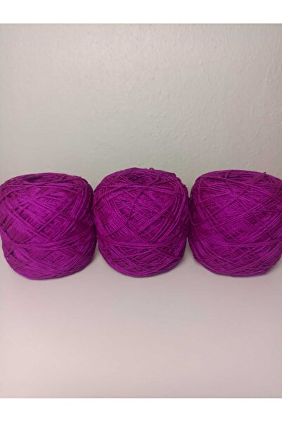 kartopya Fuşya Renkli Koton Örgü İpi 300gr(3x100 Gr)