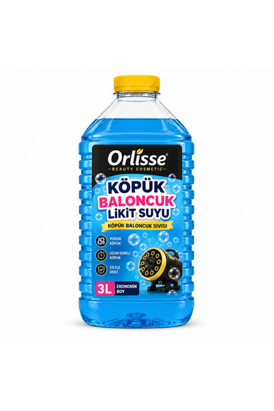 orlisse beauty cosmetic Köpük Baloncuk Likit Suyu 3 Litre | Yoğun Köpük Balon...