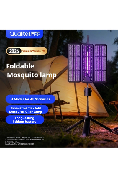 Choice PURPLE 2026 New Foldable Electric Mosquito Swatter for Outdoor Camping...