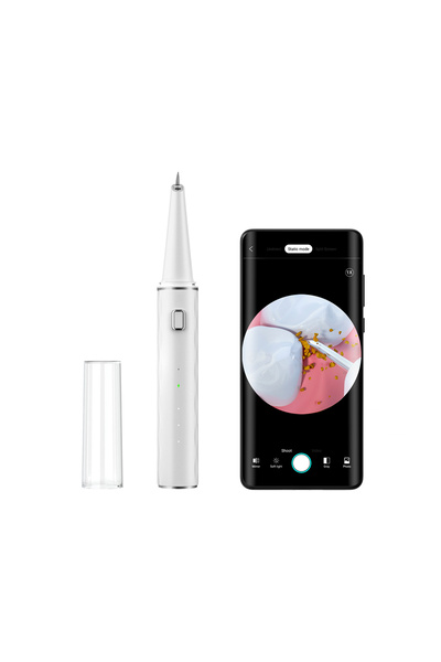 choice2 WHITE Electric Dental Scaler For Teeth 4 LED Tartar Stain Ultrasonic ...