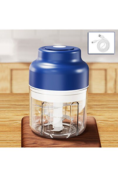 Choice Blue Electric Food Chopper 320ml Electric Garlic Chopper USB Rechargea...