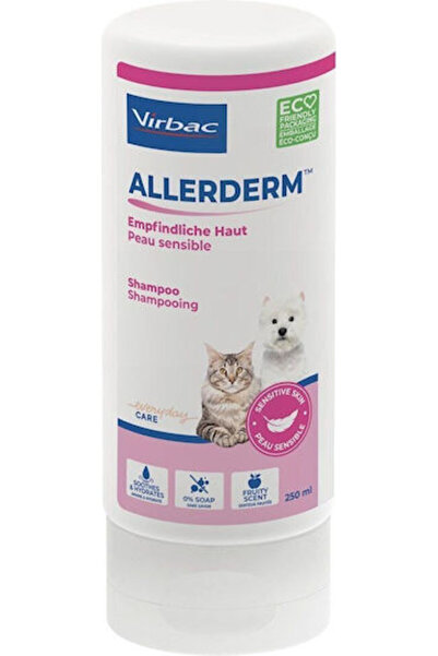 Virbac Allerderm Σαμπουάν για Ευαίσθητο Δέρμα Σκύλων και Γατών 250 ml