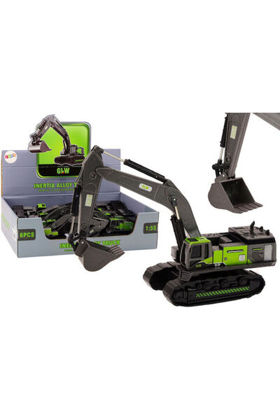 OEM Excavator 1:55 cu mecanism pull-back pentru copii de peste 3 ani