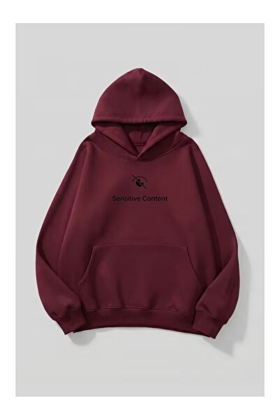 ZİYMO Men's Hooded Printed Relaxed Fit Sweatshirt
