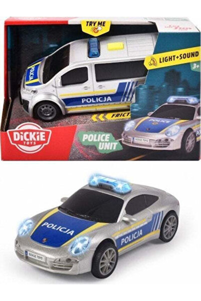 Dickie Mașinuță de jucărie Poliție, scară 1:32, pentru 3+ ani