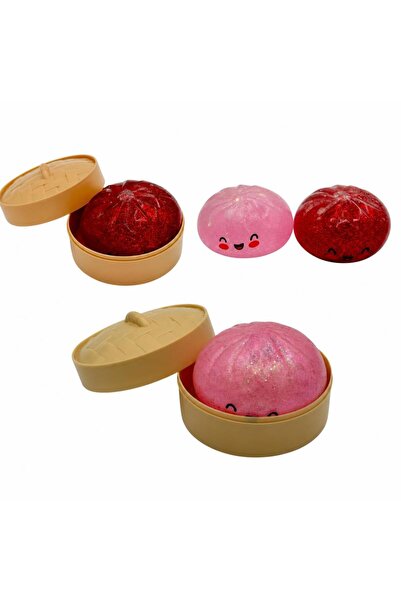 Flippy Jucarie Squishy Dumpling Antistres, Flippy, Model Fata Zimbitoare cu S...
