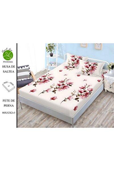 naniland.ro Husă de Pat Finet 2 Persoane 3 Piese cu Elastic 180x200 cm, Model...