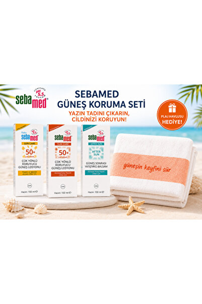 Sebamed Sun Protection Set Spf 50+ 2 Pieces Sunscreen + 1 Piece after Sun Car...