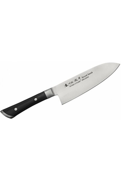 Satake Cutlery Cutit de bucatarie Santoku Satake Hiroki 17 cm, otel 420J2, ma...