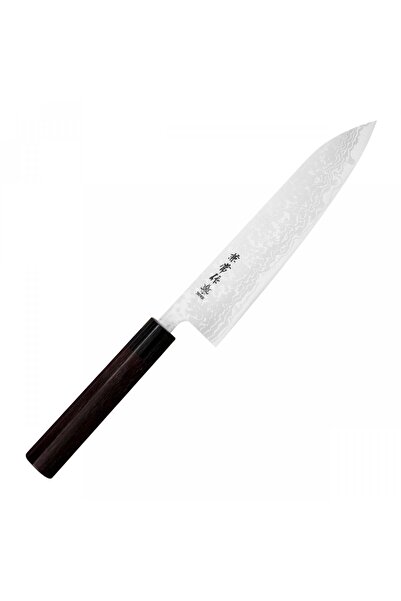 Kanetsune Cutit de bucatarie Zen-Bokashi, 21 cm, otel, maner din lemn de santal