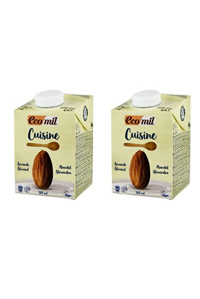 Ecomil 2 x Βιολογική κρέμα αμυγδάλου, για μαγείρεμα, 500ml Cuisine