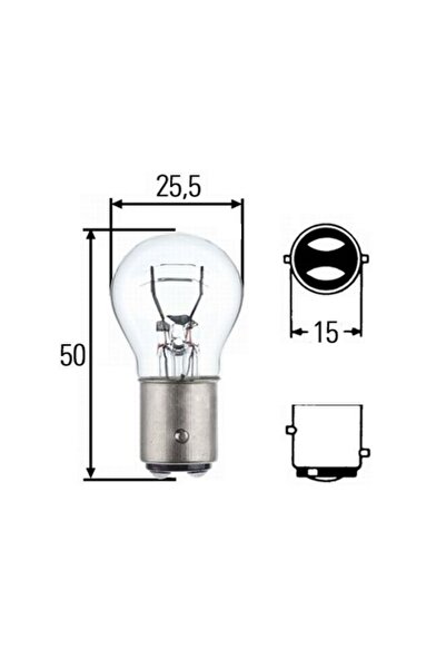 Hella Bec auto stop frana 24V; 21/5W; BAY15d; 8GD002078241, 1 buc.