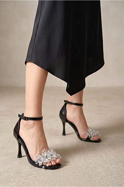Gökhan Talay Kallista Flexible Soft Non-Slip Sole (8 cm) Black Patent Leather...