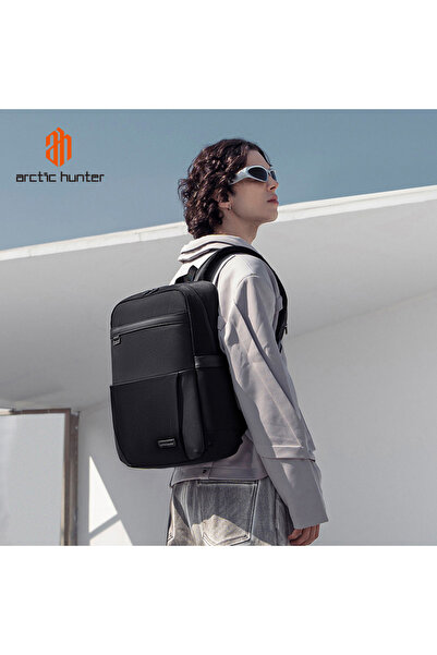 Arctic Hunter τσάντα πλάτης B00811 με θήκη laptop 15.6", 16.5L, μαύρη
