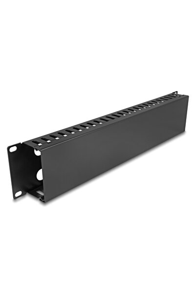 DELOCK cable management 81559 για rack 19"/2U, μεταλλικό, μαύρο